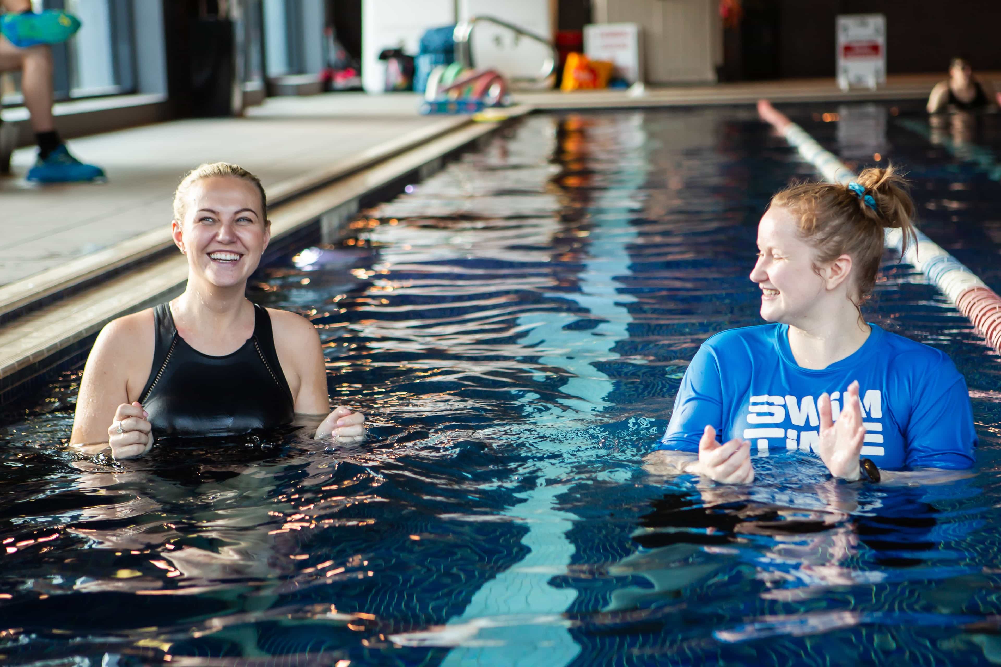 Adult swimming lesson