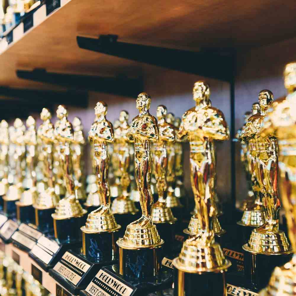 Rows of awards