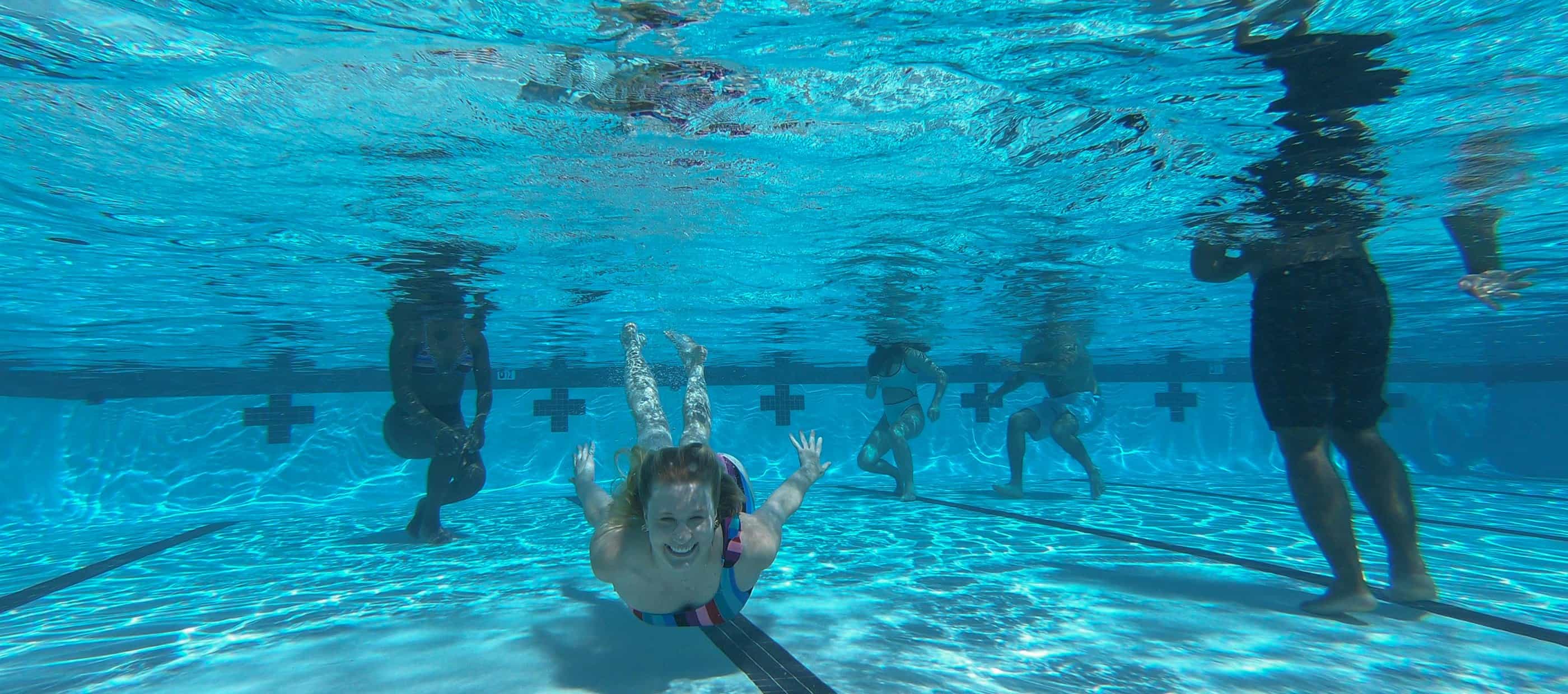 Underwater picture of swimming