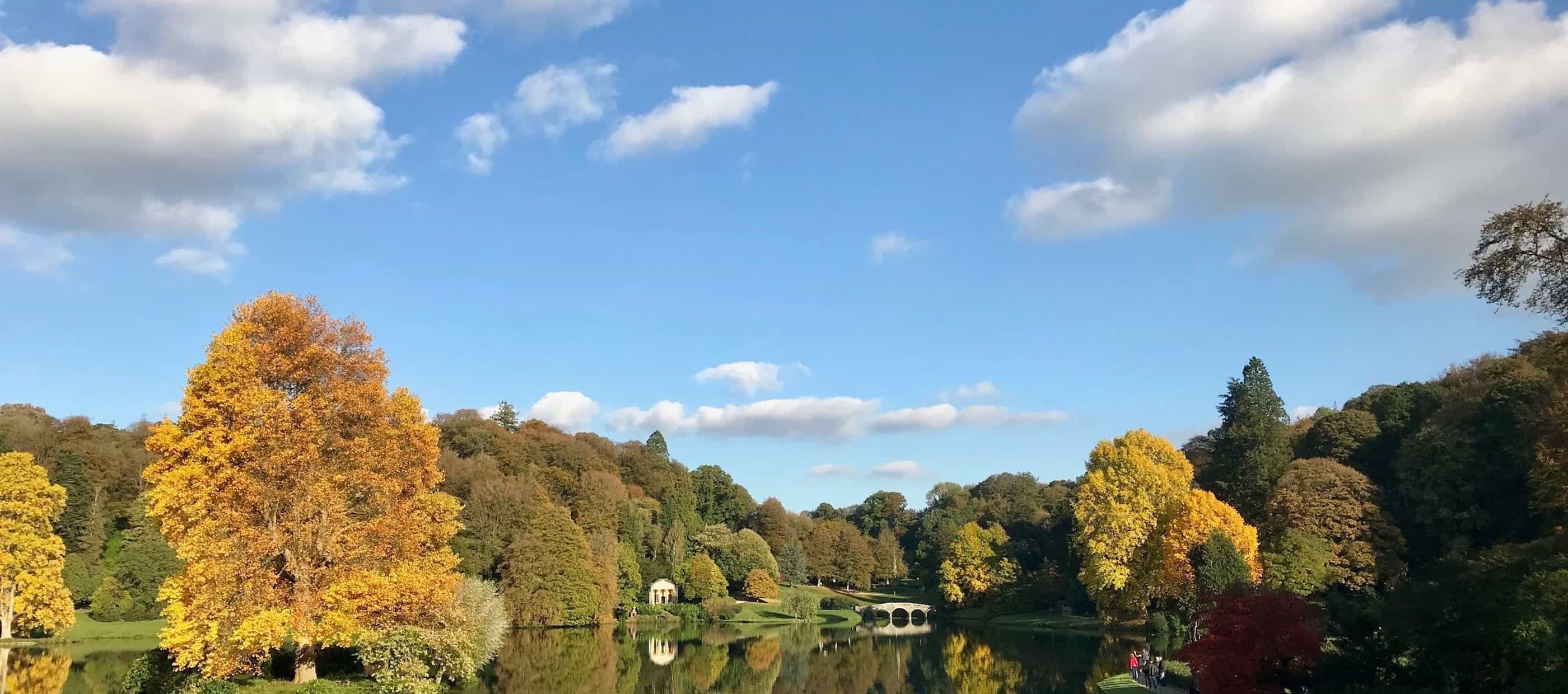 Still lake landscape shot