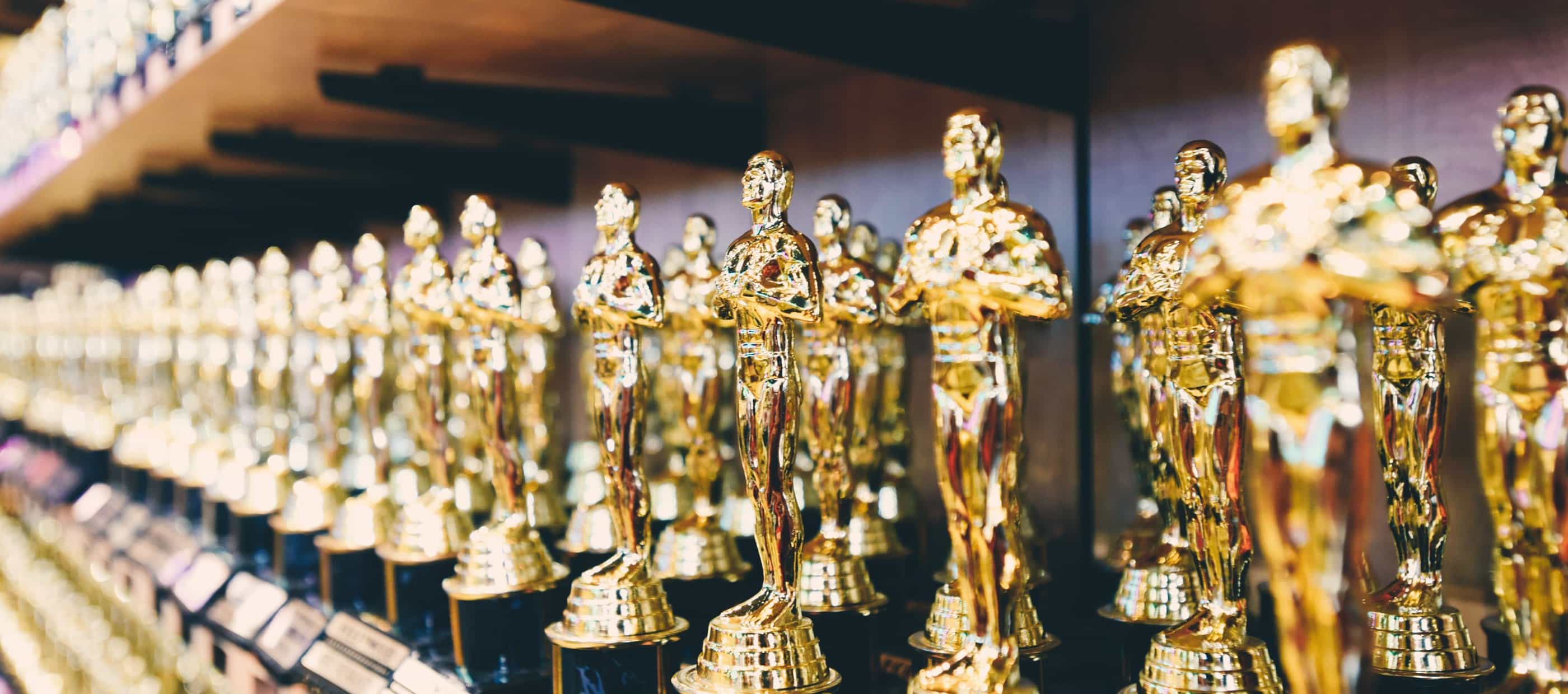 Rows of awards