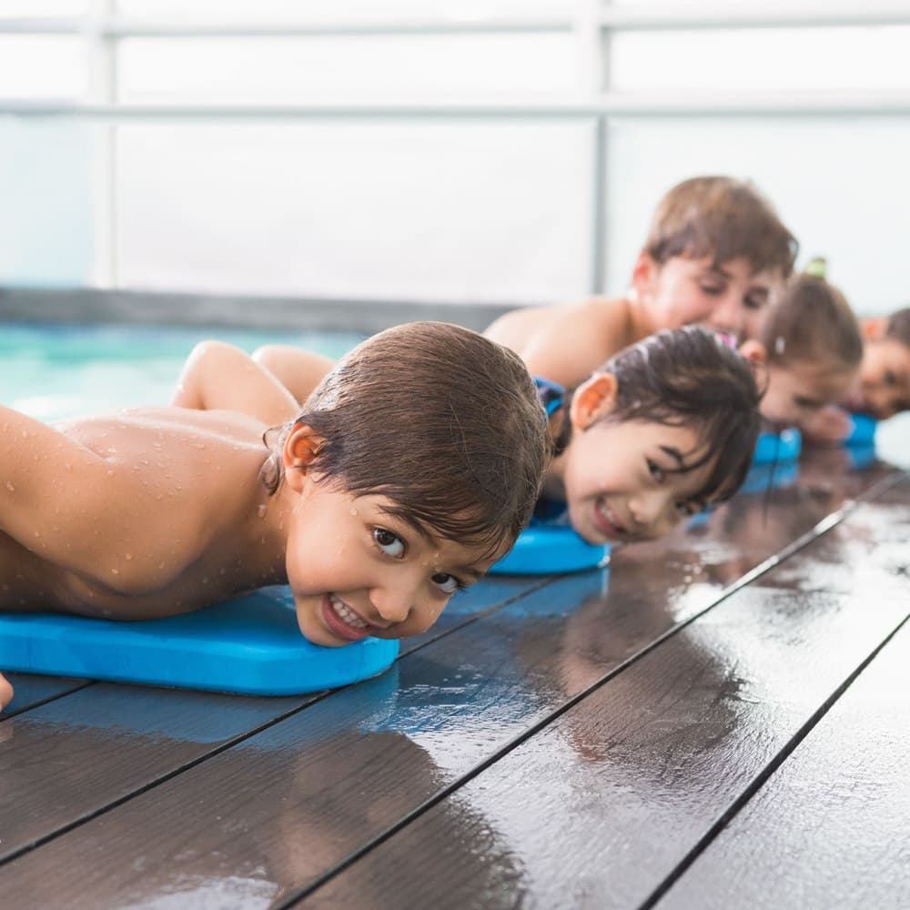 Swimming lessons for children with disabilities.